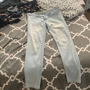 Hollister light wash jeggings